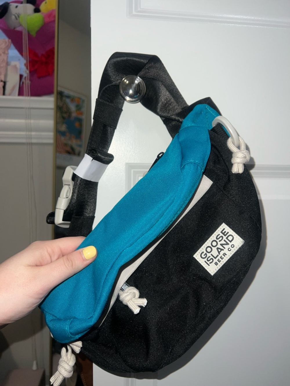 Goose Island Two-Tone Black & Teal Sling Bag